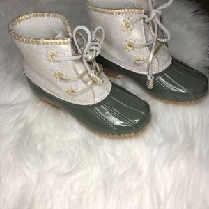 Jack Rogers duck boots women’s size 5. Super!